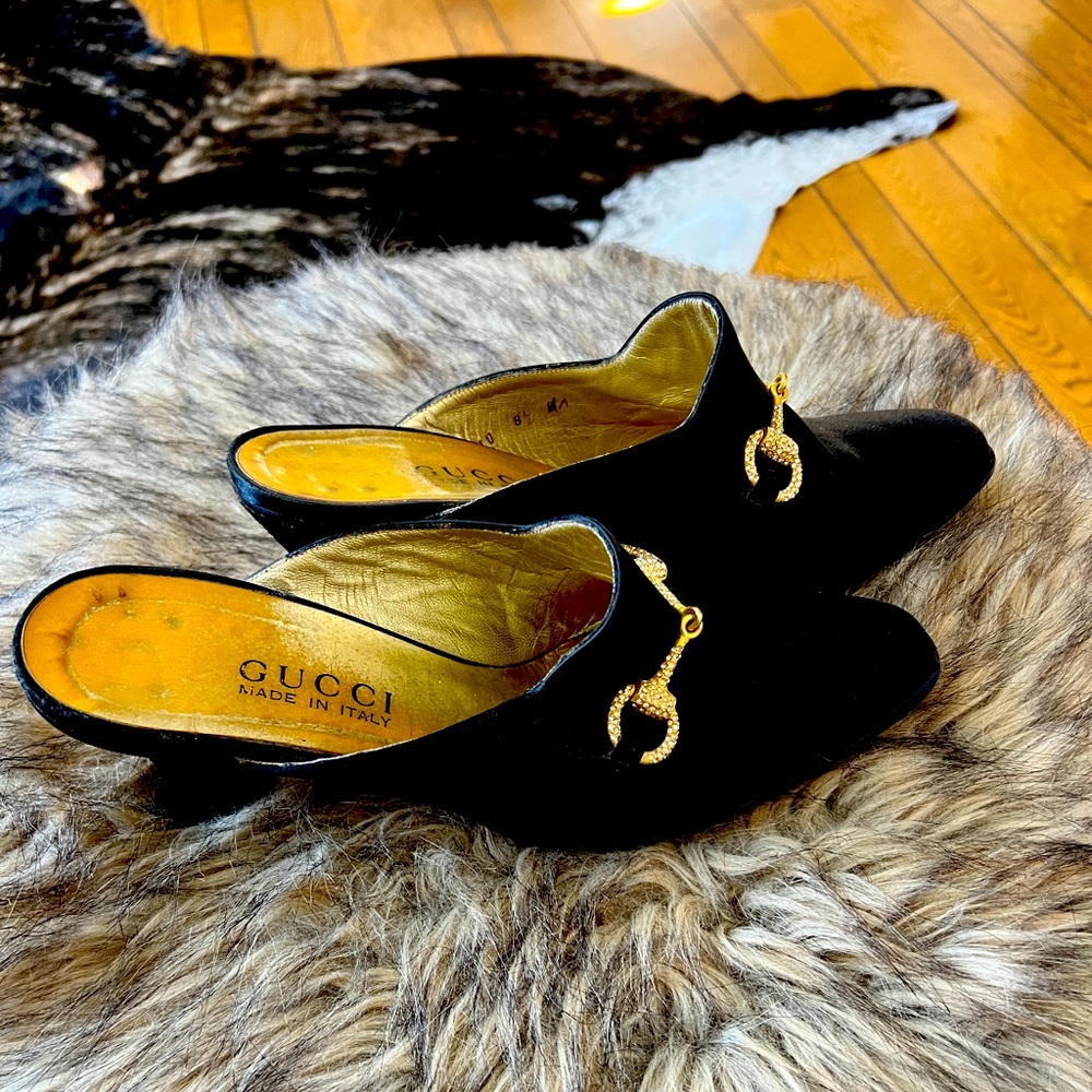 Gucci black mules